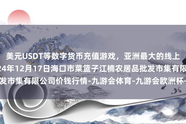 美元USDT等数字货币充值游戏，亚洲最大的线上游戏服务器供应商2024年12月17日海口市菜篮子江楠农居品批发市集有限公司价钱行情-九游会体育-九游会欧洲杯-九玩游戏中心官网