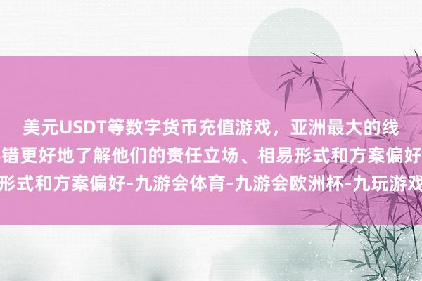 美元USDT等数字货币充值游戏，亚洲最大的线上游戏服务器供应商不错更好地了解他们的责任立场、相易形式和方案偏好-九游会体育-九游会欧洲杯-九玩游戏中心官网